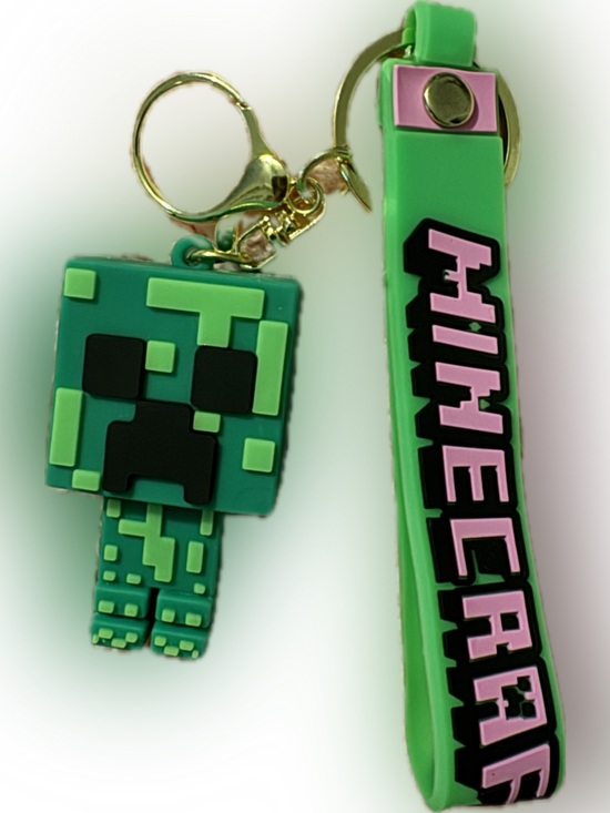 Minecraft Other - Green Monster Minecraft Keychain Wristlet